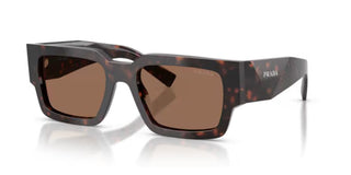 Prada PR B17S men Havana Rectangle Sunglasses