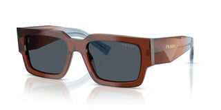 Prada PR B17S men Brown Rectangle Sunglasses