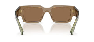 Prada PR B17S men Brown Rectangle Sunglasses