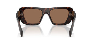 Prada Pr B18s Women Havana Squared Sunglasses