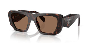 Prada PR B18S women Havana Squared Sunglasses