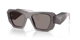 Prada PR B18S women Grey Squared Sunglasses