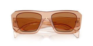 Prada Pr B18s Women Brown Squared Sunglasses