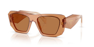 Prada PR B18S women Brown Squared Sunglasses