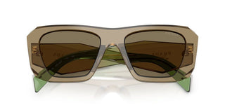 Prada Pr B18s Women Brown Squared Sunglasses