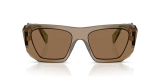 Prada PR B18S women Brown Squared Sunglasses