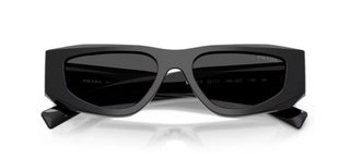 Prada PR B19S men Black Squared Sunglasses