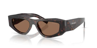 Prada PR B19S men Havana Squared Sunglasses