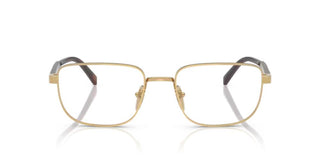 Prada PR B51V men Gold Geometric Eyeglasses
