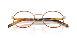 Prada Pr B55v Women Havana Round Eyeglasses