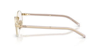 Prada Pr B55v Women Gold Round Eyeglasses