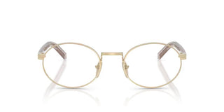 Prada PR B55V women Gold Round Eyeglasses
