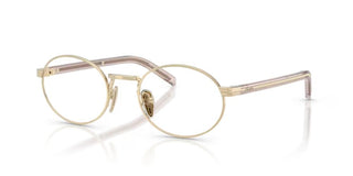 Prada PR B55V women Gold Round Eyeglasses