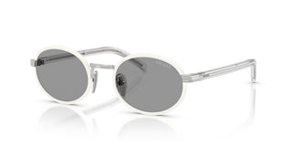 Prada Pr B56s Women White Round Sunglasses
