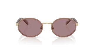 Prada PR B56S women Violet Round Sunglasses