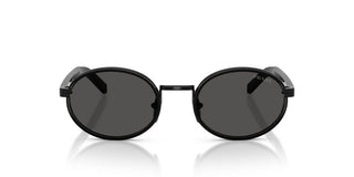 Prada Pr B56s Women Black Round Sunglasses