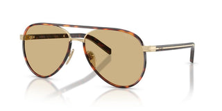 Prada Pr B57s Women Gold Pilot Sunglasses