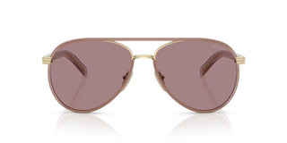 Prada PR B57S women Gold Pilot Sunglasses