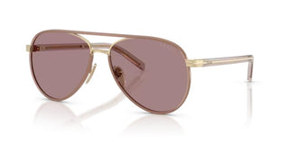 Prada PR B57S women Gold Pilot Sunglasses