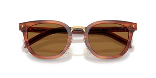 Prada PR C01SD men Brown Geometric Sunglasses
