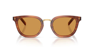 Prada PR C01SD men Brown Geometric Sunglasses