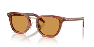 Prada PR C01SD men Brown Geometric Sunglasses