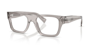 Prada PR C01V men Grey Squared Eyeglasses