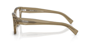 Prada PR C01V men Brown Squared Eyeglasses