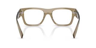 Prada PR C01V men Brown Squared Eyeglasses