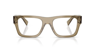 Prada PR C01V men Brown Squared Eyeglasses