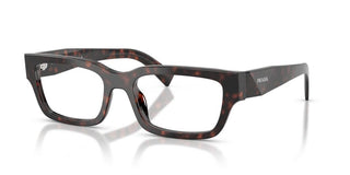 Prada PR C02V men Havana Squared Eyeglasses