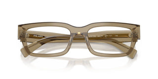 Prada PR C02V men Brown Squared Eyeglasses