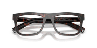 Prada PR C03V men Havana Squared Eyeglasses
