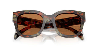 Prada PR C04S women Havana Geometric Sunglasses