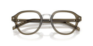 Prada PR C05V men Brown Round Eyeglasses