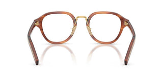 Prada PR C05V men Brown Round Eyeglasses