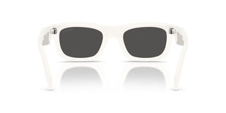 Prada PR C06S women White Rectangle Sunglasses