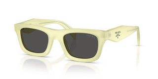 Prada PR C06S women Yellow Rectangle Sunglasses
