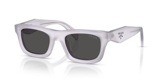 Prada PR C06S women Grey Rectangle Sunglasses