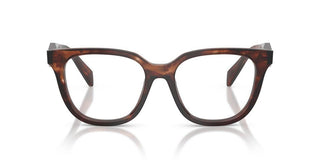 Prada PR C11V women Havana Geometric Eyeglasses