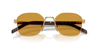 Prada Pr C50s Men Gold Geometric Sunglasses