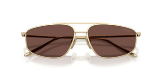 Prada PR C51S women Gold Geometric Sunglasses
