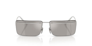 Prada PR C53S men Silver Rectangle Sunglasses