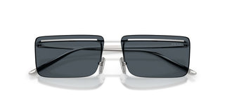 Prada PR C53S men Silver Rectangle Sunglasses