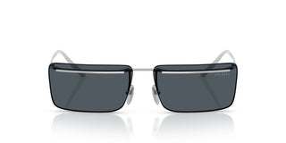 Prada PR C53S men Silver Rectangle Sunglasses