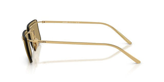 Prada PR C53S men Gold Rectangle Sunglasses