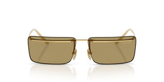 Prada PR C53S men Gold Rectangle Sunglasses