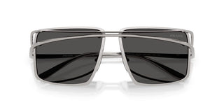 Prada PR C55S men Silver Geometric Sunglasses