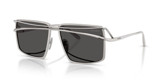 Prada PR C55S men Silver Geometric Sunglasses