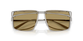 Prada PR C55S men Silver Geometric Sunglasses